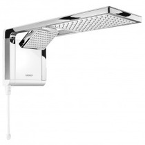 Chuveiro eletr�nico 6800 watts 220V branco cromado - Acqua Duo Ultra