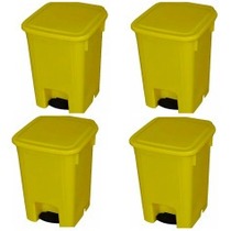 Cesto coletor de lixo 15L com pedal 4 pe�as - MVCP15