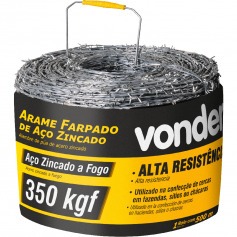 Arame farpado 350kgf rolo 500 metros