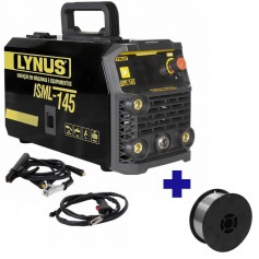 Inversora de solda Multiprocesso 120A ISML-145 + Arame mig 0,8mm 900g LAM-09 Inversora de solda Multiprocesso 120A ISML-145 + Arame mig 0,8mm 900g LAM-09