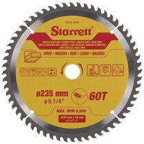 Disco de serra para madeira 235 x 25 mm 60 dentes - CCS235-60CW