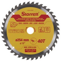 Disco de serra para madeira 254 x 30 mm 40 dentes - CCS254-40DW