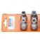 Jogo de chave soquete hexalobular f�mea e-10 a e-18 encaixe 1/2