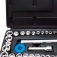 Jogo de soquete sextavado 4 � 15 mm 1/4