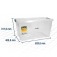 Caixa pl�stica transparente 62 x 40,5 x 31,7 cm - CBV 028