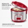 Panela el�trica de arroz 6 x�caras Pratic Rice 6i Red - PE-45-6X  110V