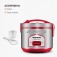 Panela el�trica de arroz 6 x�caras Pratic Rice 6i Red - PE-45-6X  110V
