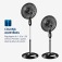 Ventilador de coluna 40 cm 6 p�s Super Power - VSP-40C-NB  220V