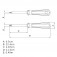 Chave hexalobular reta com cabo t-27 a�o cromo van�dio - 44350027