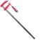 Grampo tipo sargento 600 mm x 80 mm com ranhuras