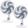 Kit 2 Ventiladores de mesa 30 cm 6 p�s 3 velocidades Super Power- VSP-30-W  110V