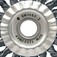 Escova de a�o circular torcida 152,4 x 19 mm com furo