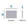 Painel para ferramentas perfurado met�lico 640 x 970 mm - PM-P