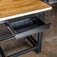 Bancada aberta 1500 x 600 mm com 1 gaveta tampo de madeira pinus - RLL-200