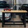 Bancada aberta 1500 x 600 mm com 1 gaveta tampo de madeira pinus - RLL-200